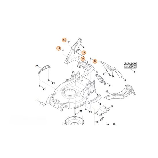 Stihl  Śruba ścinana M8x20 9039 488 1801